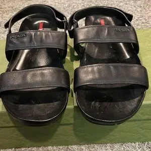 Prada | Shoes | Prada Mens Doublestrap Vitello Leather  display picture 3